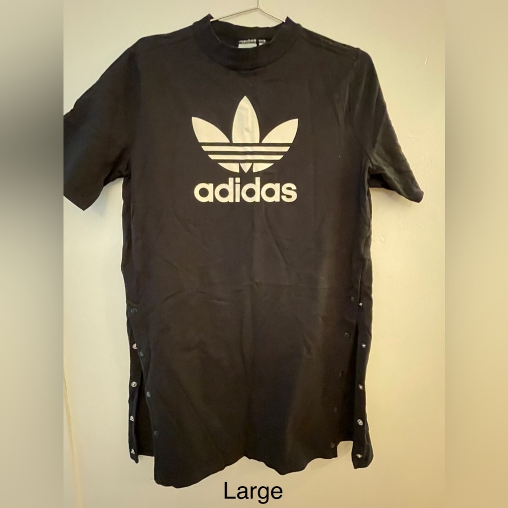 Adidas S/S Logo Tee/ T-Shirt Dress Large